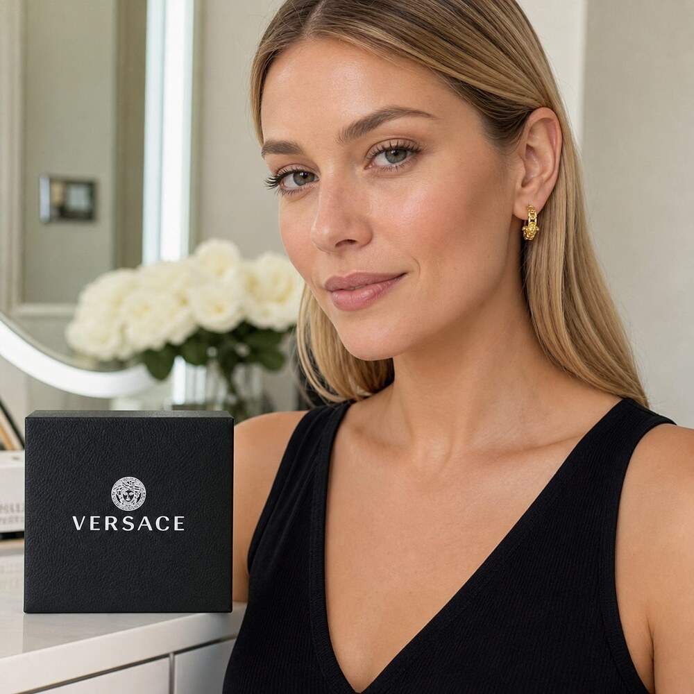 Versace Bold Statement Earrings Style 10 | New with Box - Picture 9 of 9